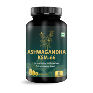 Ashwagandha KSM 66 Increase Stamina and Energy Level Reduce Stress and & Anxiety 60 Veg Capsules