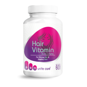 Hair Vitamin Biotin + Herbs for Strong Hair and Healthy Skin 60 Veg Capsules