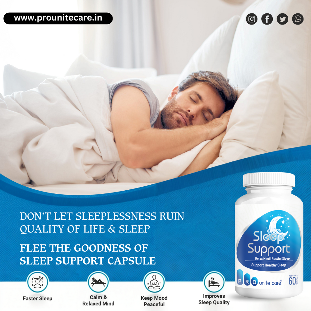 Sleep Support Relax Mind, Restful Sleep Support Healthy Sleep 60 Veg Capsules - Image 3