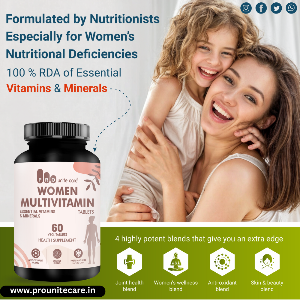 Women Multivitamin With Essential Vitamin and Mineral Health Supplement 60 Veg Tablets - Image 3